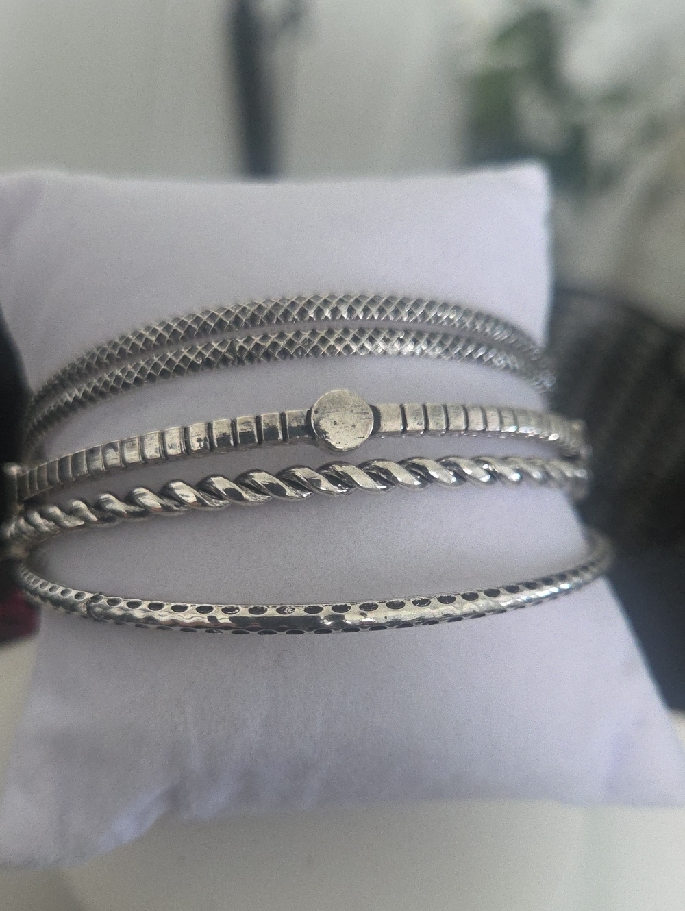 Paparazzi When The Going Gets Rough Silvet Bracelet NWT